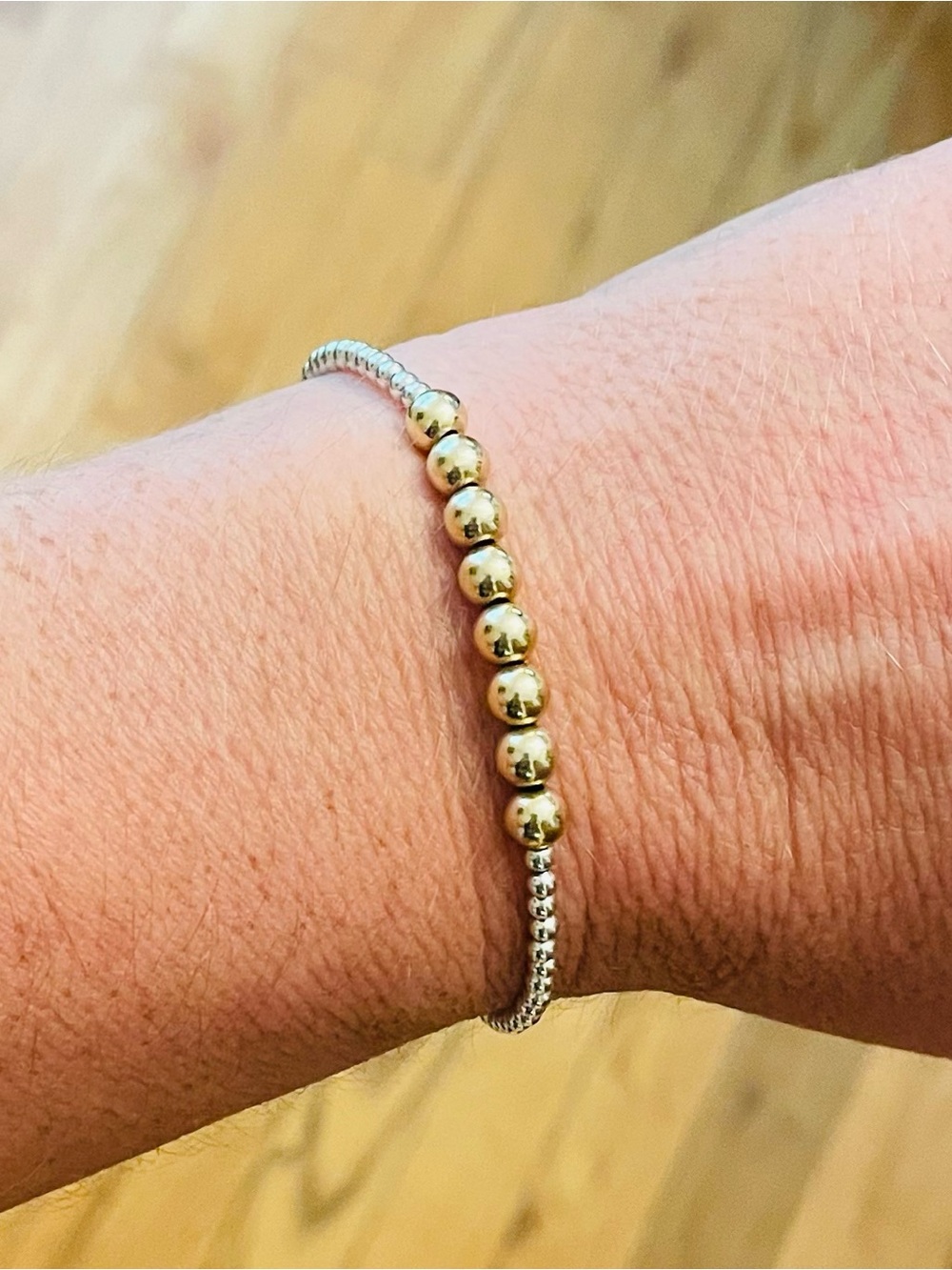 enewton classic beaded bliss 2mm mixed metal bracelet - Gold and Silver